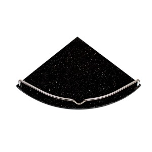 욕실선반 코너 인조대리석선반-블랙